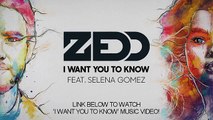 Zedd ft. Selena Gomez - -I Want You To Know- (Official Video)