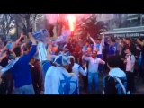 OM-PSG : les supporters marseillais mettent l'ambiance aux abords du stade