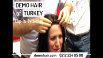Türkye Demohair bayan kısmı protez saç uygulamasi istanbul