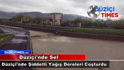 Düziçi'nde Şiddetli Yağış Dereleri Coşturdu