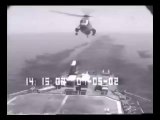 Helicopter Crashed while landing on aircraft carrier