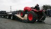 Loading A Kubota L4600 Tractor On A PJ Gooseneck Hydraulic Dovetail
