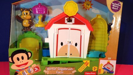 Julius Jr. Sortin Sagebrush Farm Playset Toy Unboxing with Worry Bear figure!