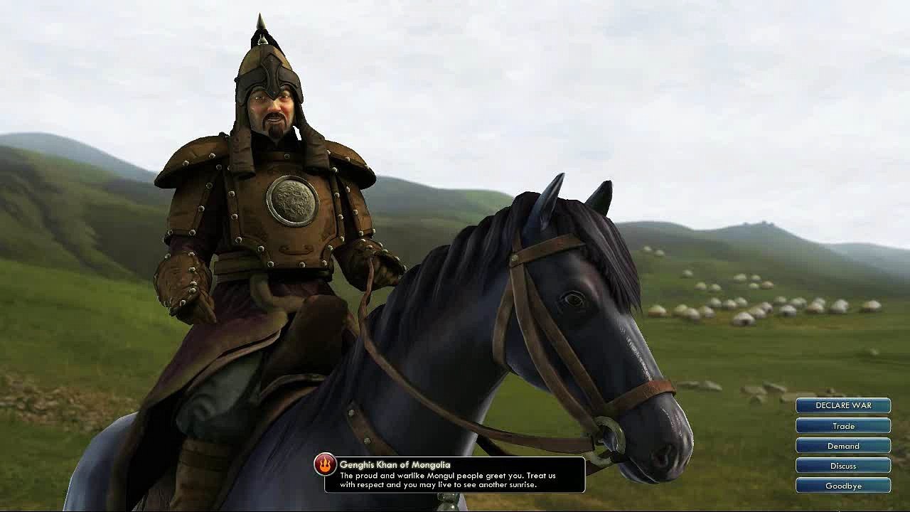 Civilization V OST | Genghis Khan Peace Theme | Traditional Mongolian Long Song (Urtiin Duu)