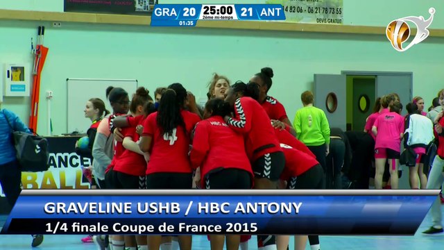 Gravelines / Antony - quart de finale Coupe de France Handball 2015 - régionales filles