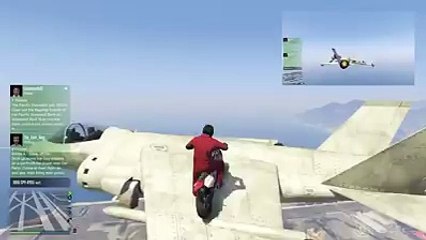 GTA V : Il Fait un BackFlip sur un Avion en Plein Vol