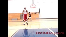 Dre Baldwin: Dribble Between Legs Twice, Quick Release Pullup Jumpshot Going Left | Shooting Drill