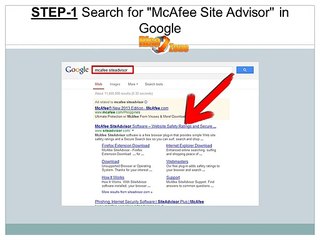 HOW TO GET MCAFEE SITE ADVISOR FOR CHROME