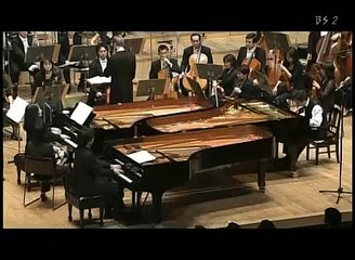 Mozart Concert for 3 pianos, Argerich, Gulda bros, Arming NJPO