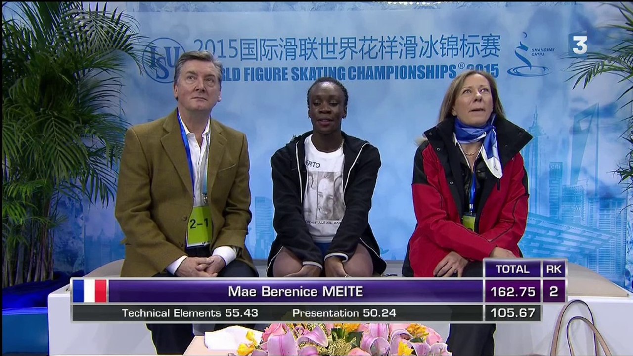 ChM 2015 Patinage artistique - libre dames (Meité et les 2 meilleures)