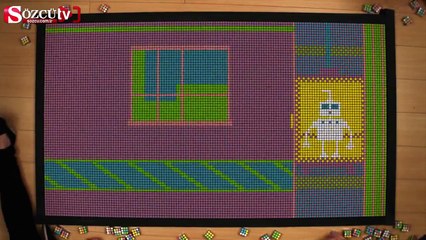 Rubik küplerinden film yaptılar