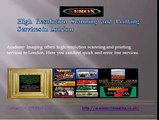 High Resolution scanning and picture framing services London