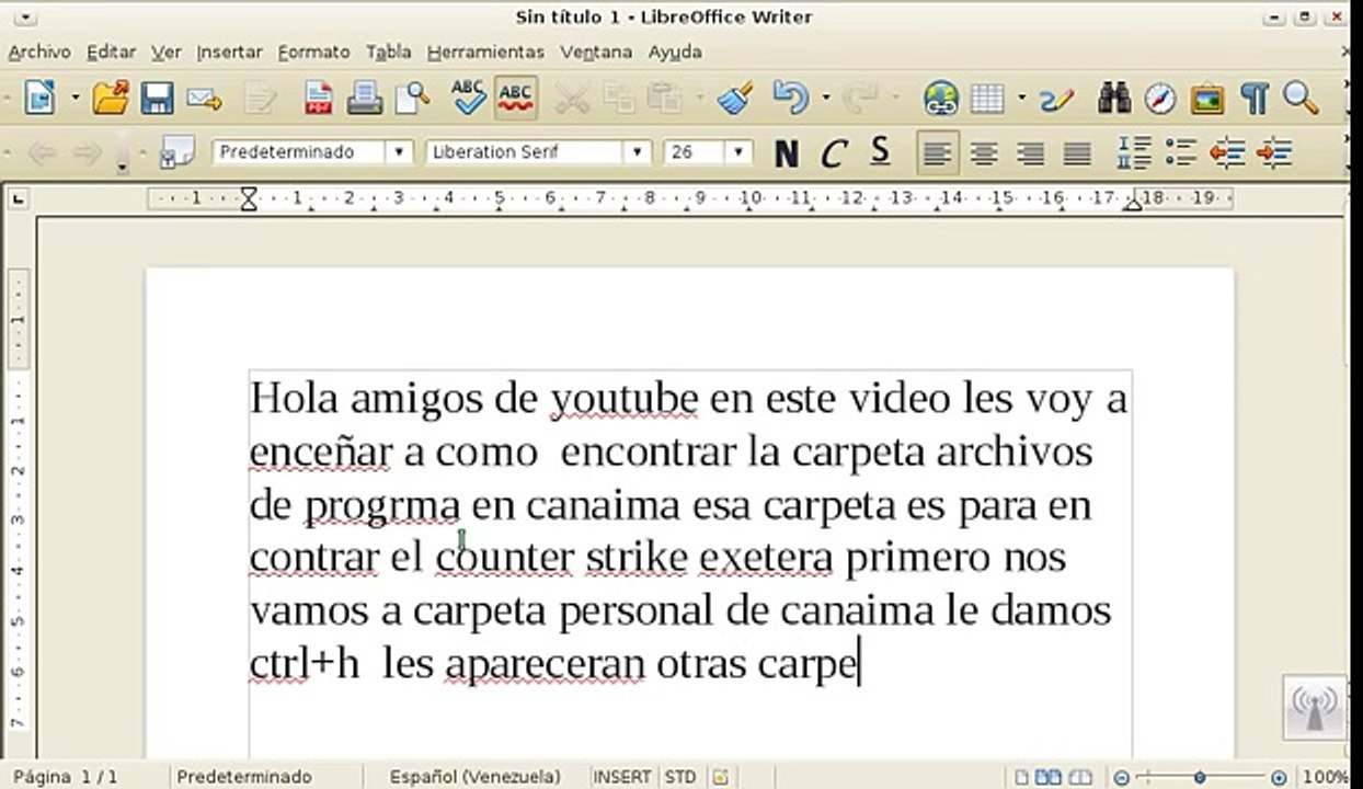como encontrar la carpeta archivos de programas en canaima 3.0 y 3.1