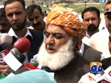 JUIF leader Molana Fazal ur Rahman speaks to media-06 April 2015