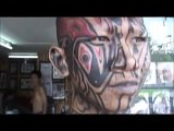 Smile Tattoo Tribal Face tattooing Toung Head Body Art Thailand