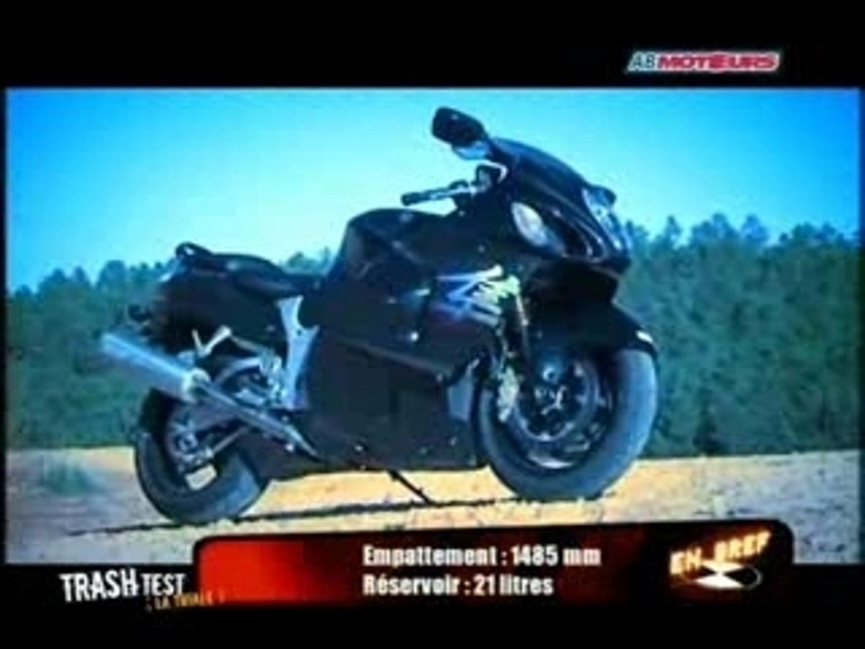 Hayabusa vs ZZR 1400 Trash Test