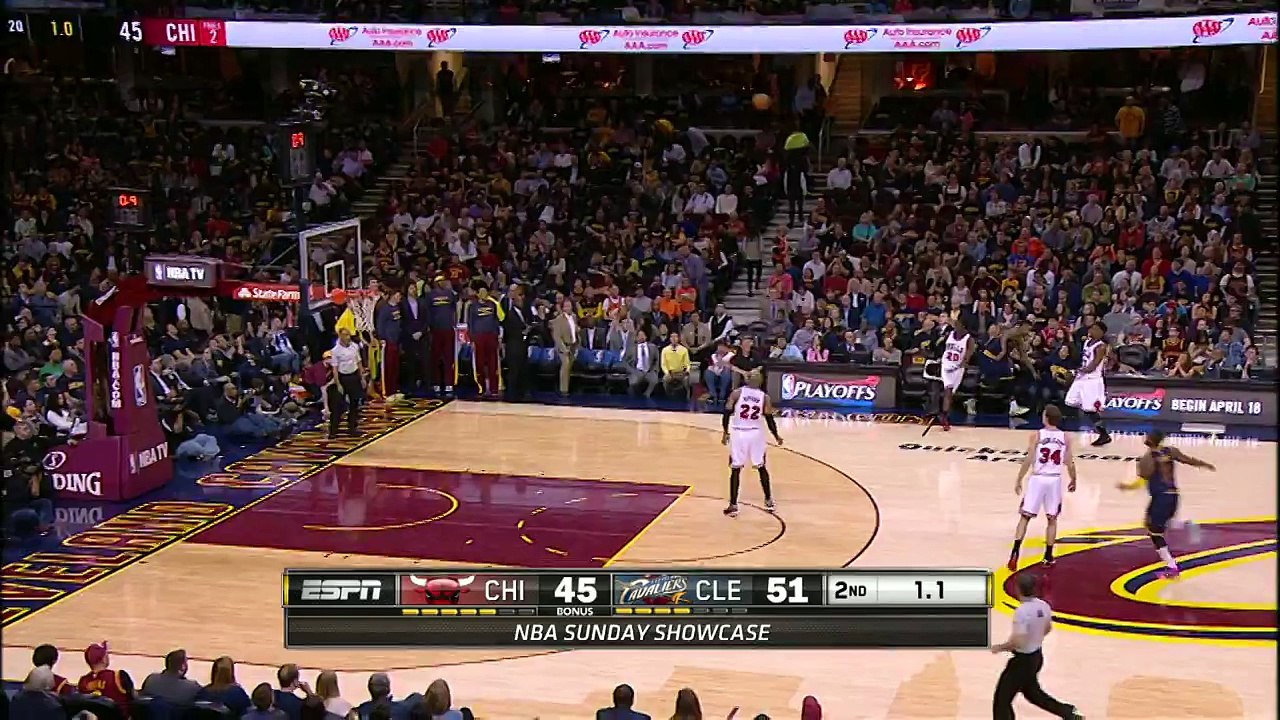 Le shoot au buzzer de J.R. Smith (Cavaliers VS Bulls)