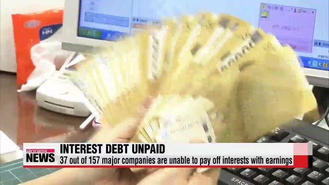 One out of four large companies were unable to pay off interest debts last year