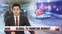 LG and Samsung dominate global TV monitor market
