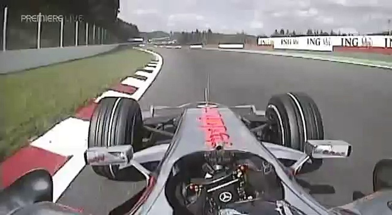 Fernando Alonso onboard at Spa, 2007