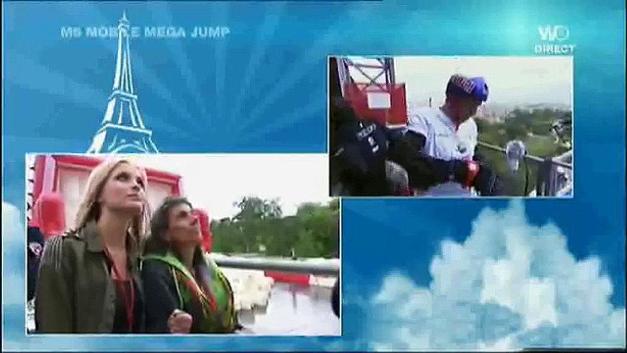 Taïg Khris -- saut de la tour eiffel en rollers