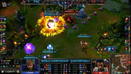Fnatic  VS C9  Game 3 Quarter Final Highlights - S3 World