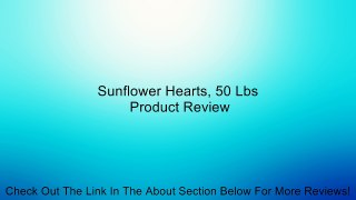 Sunflower Hearts, 50 Lbs Review