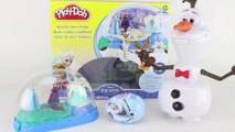 PLAYDOH Sparkle Dome with FROZEN Queen Elsa Princess Anna and OLAF