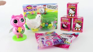 Hello Kitty SURPRISE EGGS, Blind bags and POOPER toys