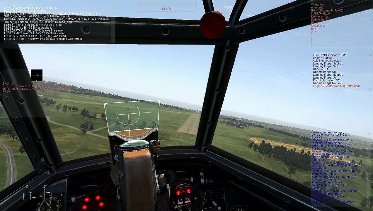 Cliffs of Dover Flying through 3 Lympne hangars on ATAG server