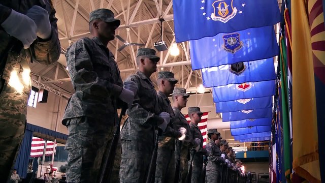 Hilarious Rubber Chicken Bearing Test to be US Air Force Guard!