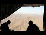 Task Force La Fayette dropping leaflets from an aircraft in Afghanistan