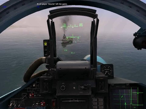 DCS World Reverse carrier landing