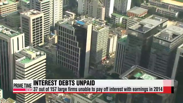 One out of four large companies unable to pay off interest debts in 2014