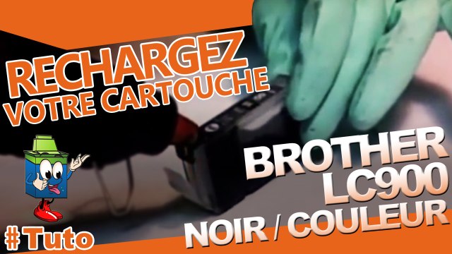 Comment recharger une cartouche Brother LC900 noire ou couleur