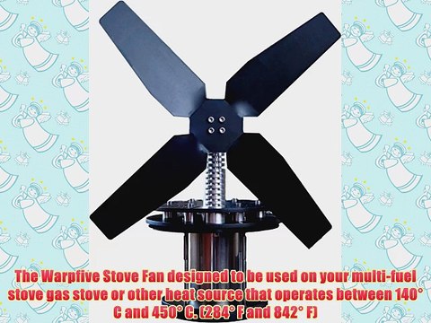Warpfive Stove Fan Heat powered wood stove fan Stirling engine