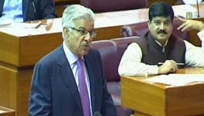 Khuaja Asif Lashes on PTI