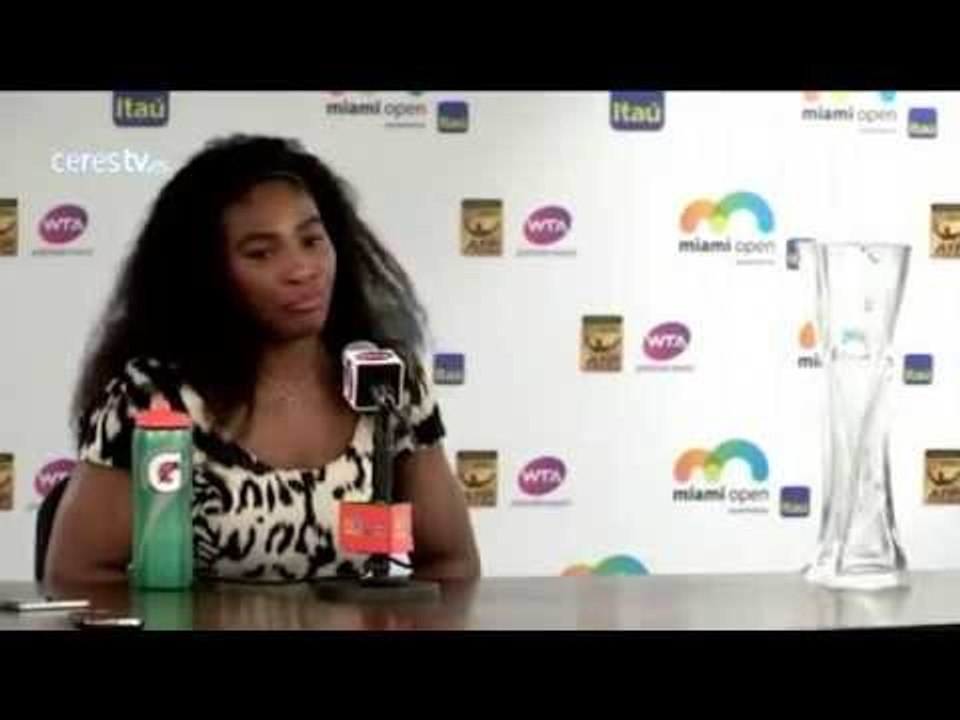 Tenis: Serena Williams apabulla a Carla Suárez y logra su octavo título en Miami