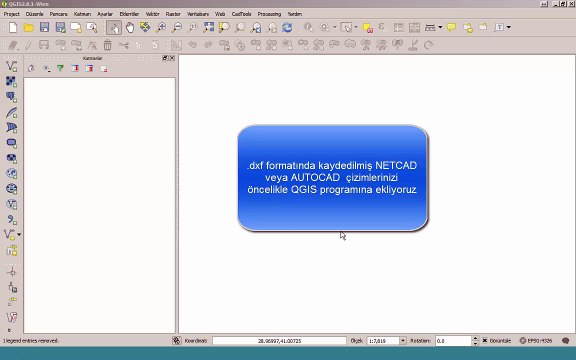 qgis ile netcad ve autocad çizimlerini shape e çevirme?