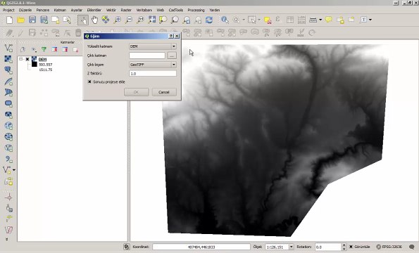 QGIS ile eğim analizi nasıl yapılır?