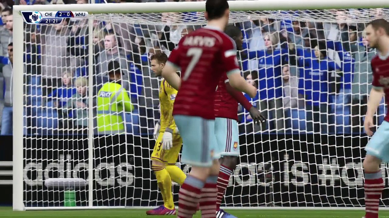 Goal from ramires along afstand