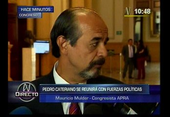Mauricio Mulder: "Tenemos puntos de coincidencia con Pedro Cateriano"