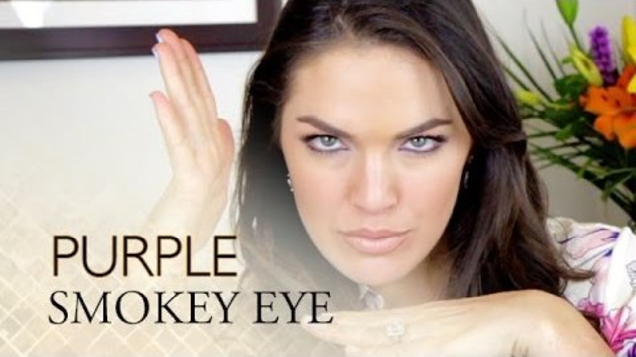 Purple Smokey Kitty Cat Eyes