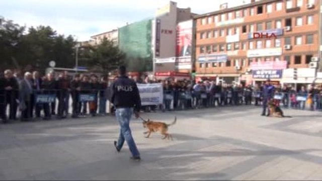Kırıkkale Polis Köpeklerinden Nefes Kesen Gösteri