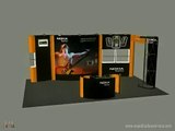 5 in 1 trade show booth & display designs Las Vegas - Pop-Up, Portable exhibit Animation video