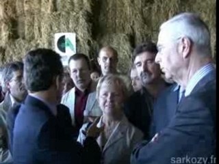 Visite de Nicolas Sarkozy en Montagne