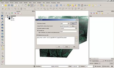 QGIS ile yükseklik eğrisi haritası nasıl oluşturulur