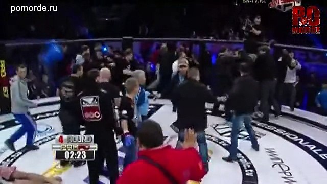 Массовая драка на турнире ProFC 57 Mass brawl at ProFC 57 (1)