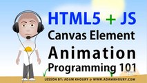 html5 canvas animation basics tutorial for beginners javascript programming lesson