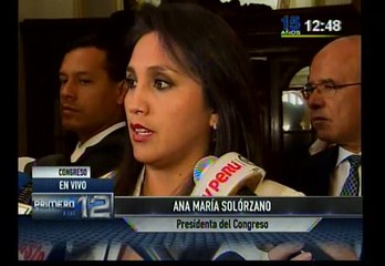 Solórzano respaldó que se cite a Javier Villa Stein de grado o fuerza